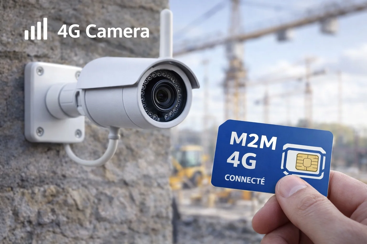 Carte SIM destinée à une caméra 4G